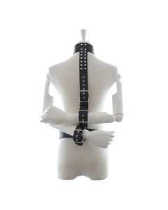 Adjustable Collar with Wrist Restraints Black