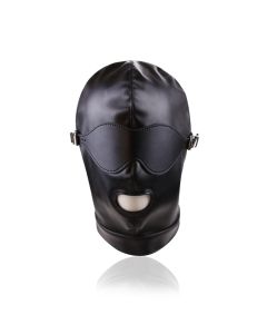 Hood with detachable Eye Mask Black
