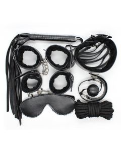 BDSM Plush Set G (8pcs) Black