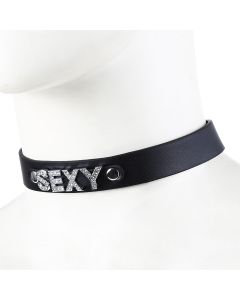 Neck collar SEXY black