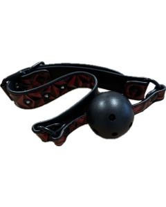 Luxury Breathable Ball Gag Black/Red