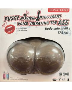 Voice Vibrating Realistic Pussy & Ass Brown