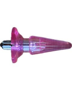 Anal Plug 3.9" with silver bullet pink