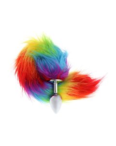 Foxtail Rainbow 45cm with Buttplug 28mm