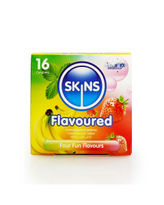 Skins Condoms Flavours Cube 16 Pack