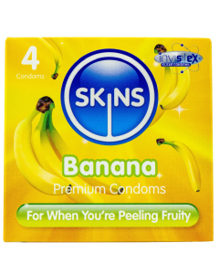 Skins Condoms Banana 4 Pack