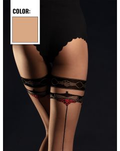 Taboo Hold-up Stockings 20 DEN M beige