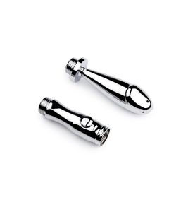 Penis Shape Shower Head Anal+Vaginal Silver