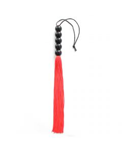 Silicone flogger 35cm red/black