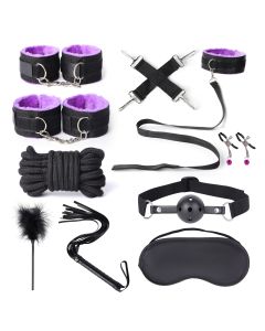 BDSM Set (11pcs) #PurpleHaze Black/Purple