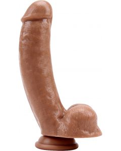 Boss dong w/suction 6" (brown)