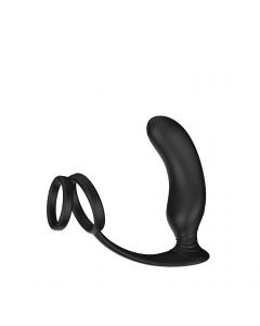 Lanco Prostate Vibrator and rings (black)