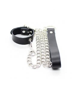 Penis Strap with chain black