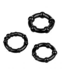 Cock Ring set (3pcs) black