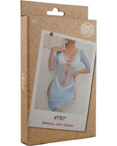 Babydoll with sleeves S/L - Light Blue