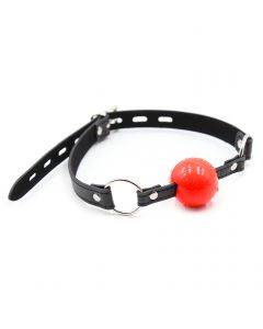 Sillicone ball gags black/red