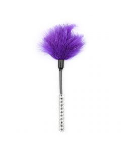 Bling feather tickler diamond 27cm purple