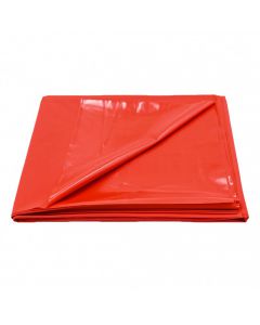 PVC bed sheet red 200x220