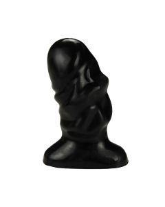 TPR Dildo with Suction Cup 3.7" black