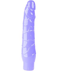 Vibrating dildo 9.8" purple