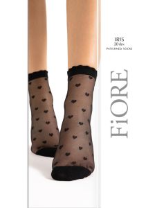 Iris socks 20 DEN OS black